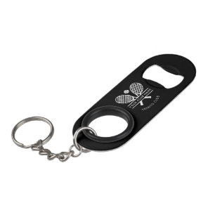 Porte-clé Décapsuleur Nom du club de tennis Team Coach Keepsaké personna