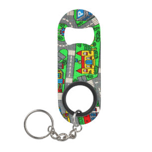 Porte-clé Décapsuleur Nostalgie des années 90 Moquette nostalgique