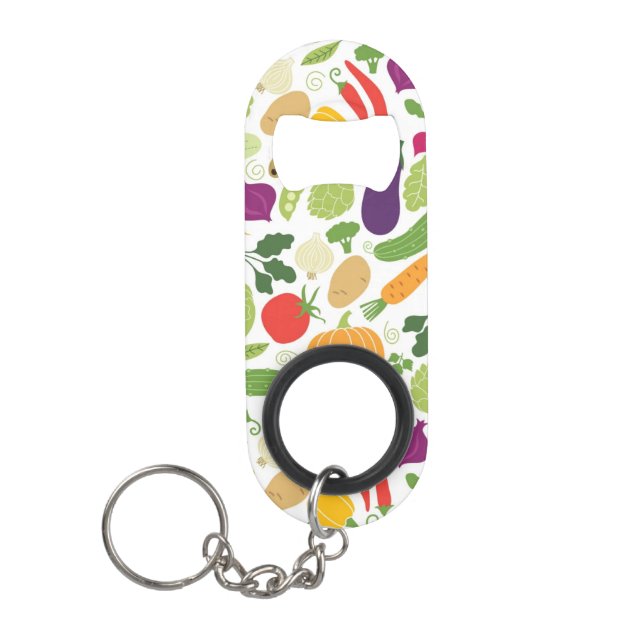 Porte-clé Décapsuleur Nourriture sur un arrière - plan blanc (Devant)