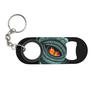 Porte-clé Décapsuleur Œil de prédateur reptile primal