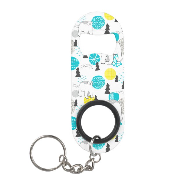 Porte-clé Décapsuleur Ours polaire (Devant)