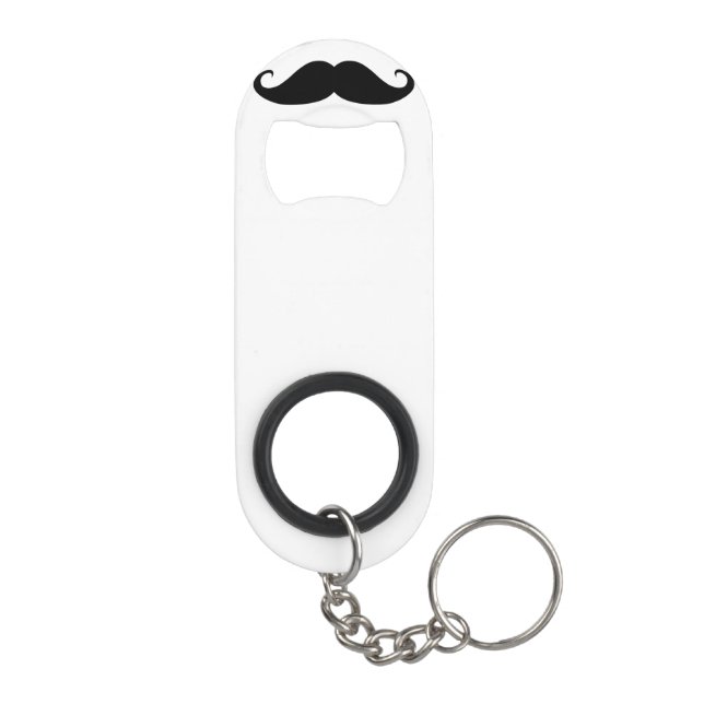 Porte-clé Décapsuleur Ouverture bouteille de moustache (mini) (Dos)