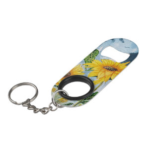 Porte-clé Décapsuleur Ouverture de bouteille de tournesol