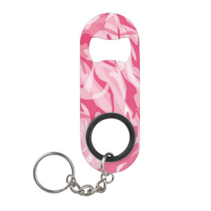 Porte-clé Décapsuleur Ouverture de bouteille en camo rose