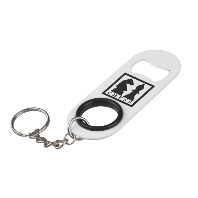Porte-clé Décapsuleur Ouverture de bouteille monogramme personnalisé CHE (Devant Angle)