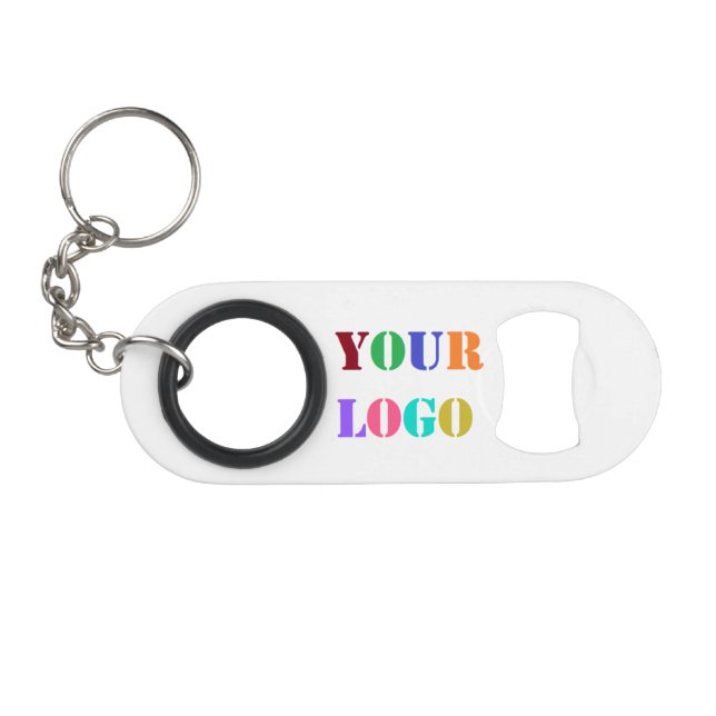 Porte-clé Décapsuleur Ouverture de bouteille Porte - clé avec votre logo (Devant (Horizontal))