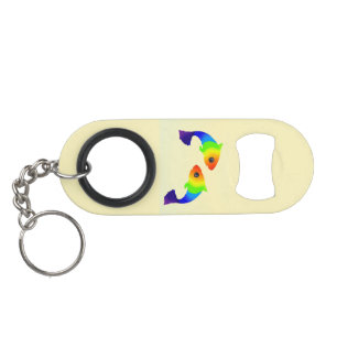 Porte-clé Décapsuleur Ouverture de la bouteille de poisson Rainbow