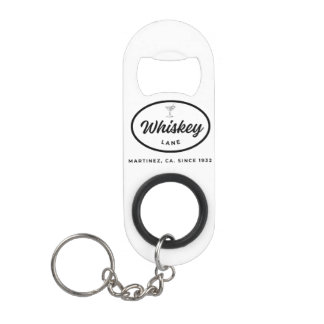 Porte-clé Décapsuleur Ouverture de la bouteille du logo rétro de Whiskey