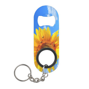 Porte-clé Décapsuleur Ouverture de la bouteille Porte - clé de tournesol