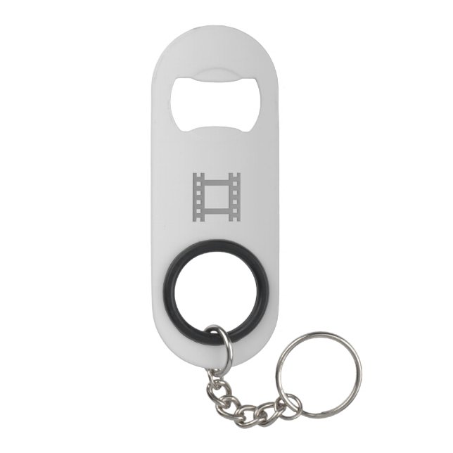 Porte-clé Décapsuleur Ouverture de mini bouteille de bobine film avec Po (Dos)