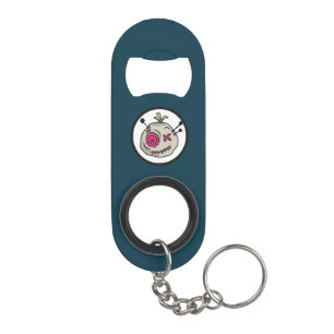 Porte-clé Décapsuleur Ouverture Mini bouteille Voodoo Token avec Porte -