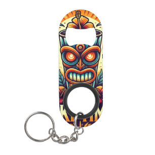 Porte-clé Décapsuleur Ouvrage de bouteille en acier inoxydable Tiki Bar