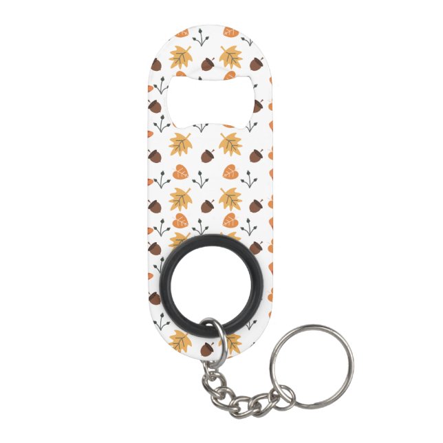 Porte-clé Décapsuleur Ouvre-bouteille porte-clés d'automne (Dos)