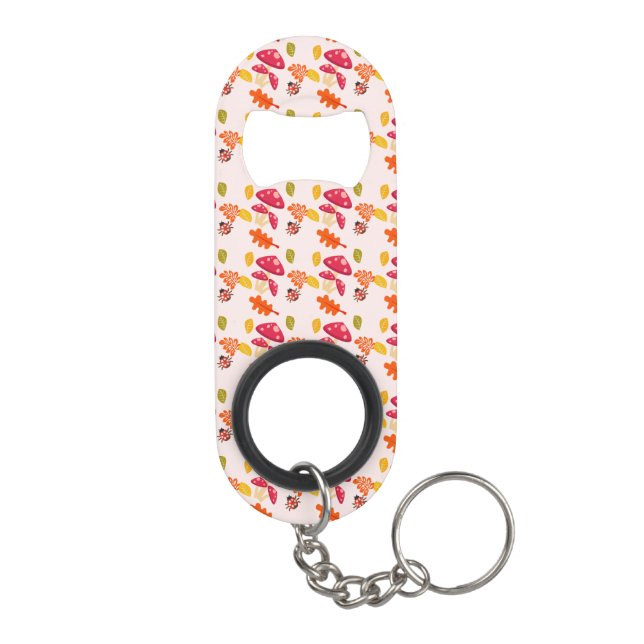 Porte-clé Décapsuleur Ouvre-bouteille porte-clés d'automne (Dos)