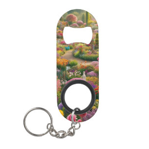 Porte-clé Décapsuleur Ouvre-bouteille porte-clés jardin de fleurs fantas