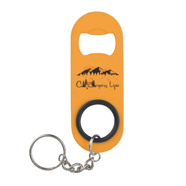 Porte-clé Décapsuleur Ouvre-bouteilles de camping-extérieur (Devant)