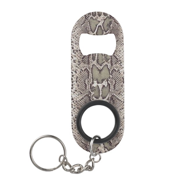 Porte-clé Décapsuleur Ouvreur de bouteille de peau de serpent (Devant)