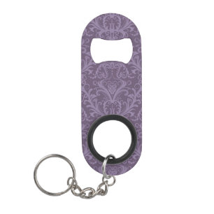 Porte-clé Décapsuleur Papier peint floral pourpre 2