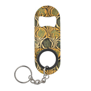 Porte-clé Décapsuleur Papier Peint Vintage Tulipe Lily Or William Morris