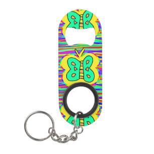 Porte-clé Décapsuleur papillon