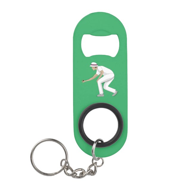 Porte-clé Décapsuleur Pelouse Bowls (Devant)