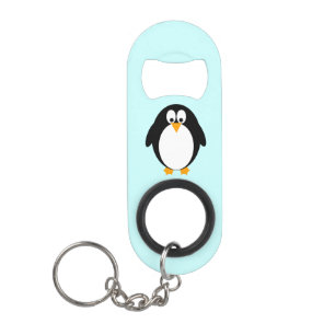 Porte-clé Décapsuleur Pingouin mignon