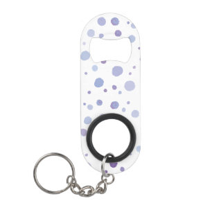 Porte-clé Décapsuleur points noirs peints à la main