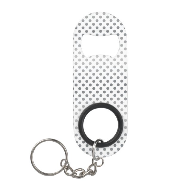 Porte-clé Décapsuleur Pois Silver Gradient par Shirley Taylor (Devant)