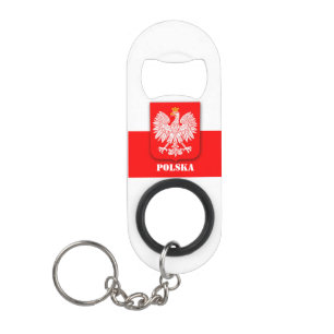 Porte-clé Décapsuleur Pologne Drapeau Football patriotique Polska