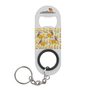 Porte-clé Décapsuleur 🦊🦉 Porte-Clés Décapsuleur Animaux de la Forêt