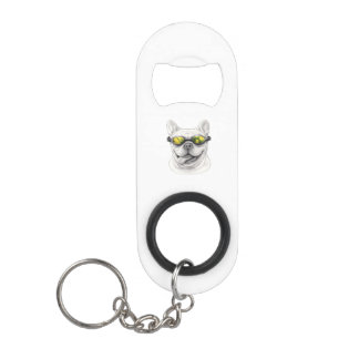 Porte-clé Décapsuleur Porte-clés ouvre-bouteille Bouledogue Français