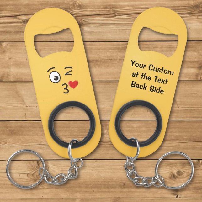 Porte-clé Décapsuleur Porte-clés visage lançant un baiser (Créateur téléchargé)