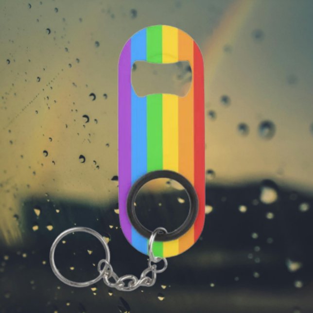 Porte-clé Décapsuleur PridePop : ouvre-bouteille en acier inoxydable Arc (Créateur téléchargé)