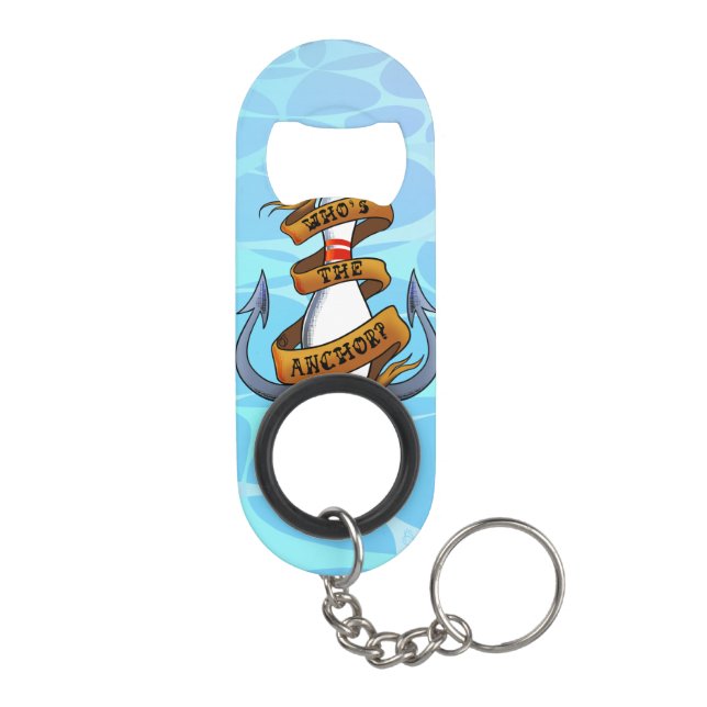 Porte-clé Décapsuleur Qui est l'ancre? (Dos)