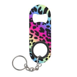 Porte-clé Décapsuleur Rainbow Leopard Motif