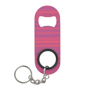 Porte-clé Décapsuleur Rayures Rouge Violet Motif Sans Fin