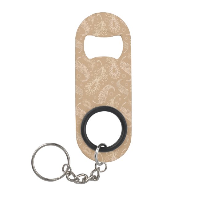 Porte-clé Décapsuleur Rétro-feater-pâle-motif (Devant)