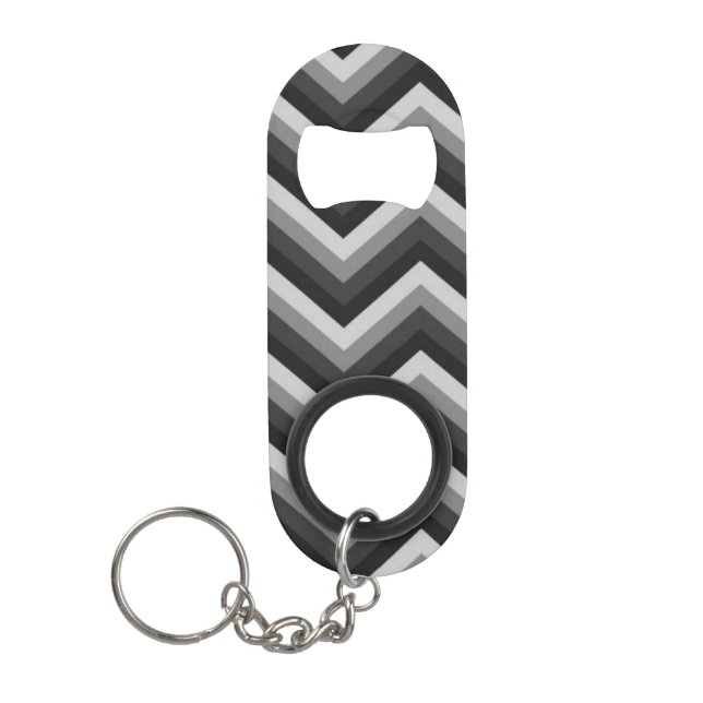 Porte-clé Décapsuleur Rétro zigzag Chevron de motif (Devant)