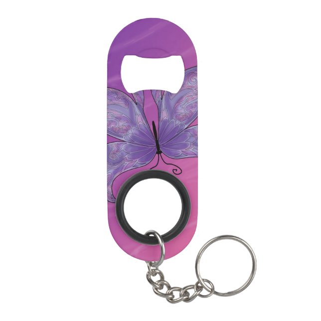 Porte-clé Décapsuleur Rêves de papillon (Dos)