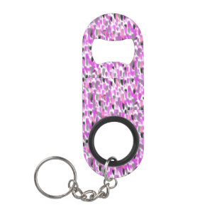 Porte-clé Décapsuleur Rose et gris personnalisé sur mesure