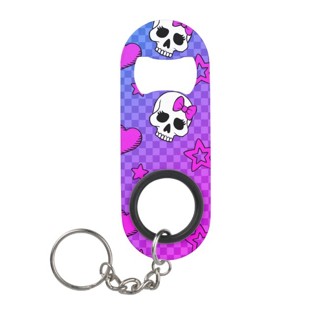 Porte-clé Décapsuleur Skully Pop Kawaii (Devant)