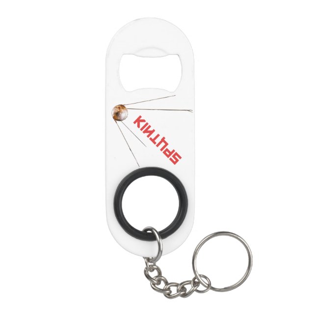 Porte-clé Décapsuleur SPUTNIK - espace/science/technologie/astronomie (Dos)