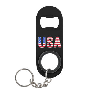 Porte-clé Décapsuleur T Shirt USA Drapeau Américain Patriotique Hommes F