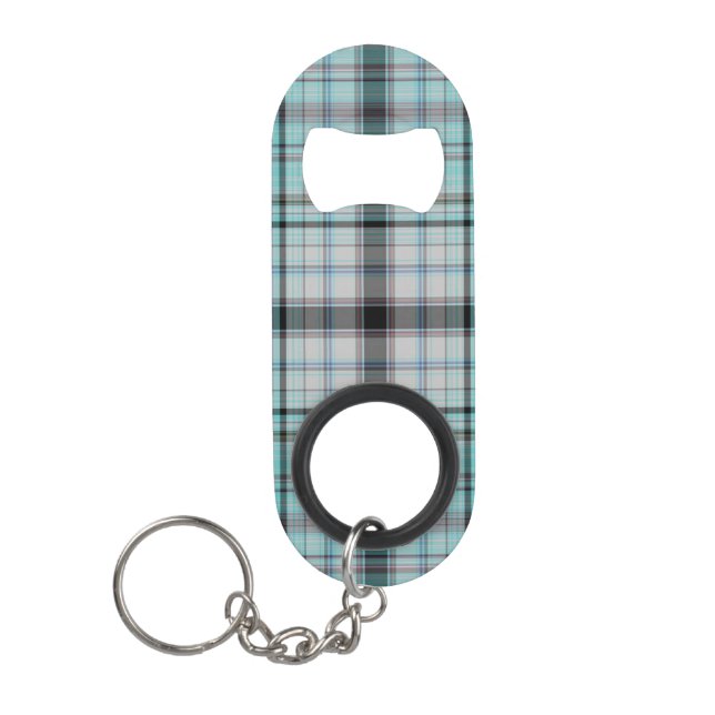 Porte-clé Décapsuleur Tartan Plaid (Devant)