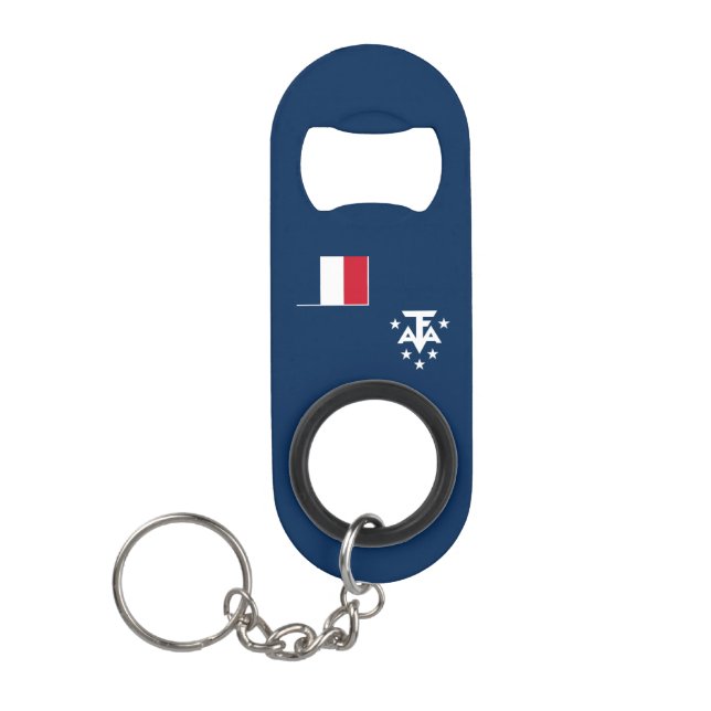 Porte-clé Décapsuleur Terres australes et antarctiques françaises (Devant)