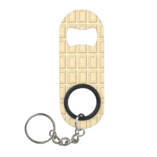 Porte-clé Décapsuleur Texture blanche de barre de chocolat