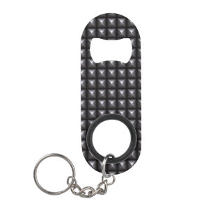 Porte-clé Décapsuleur Texture en acier cloutée