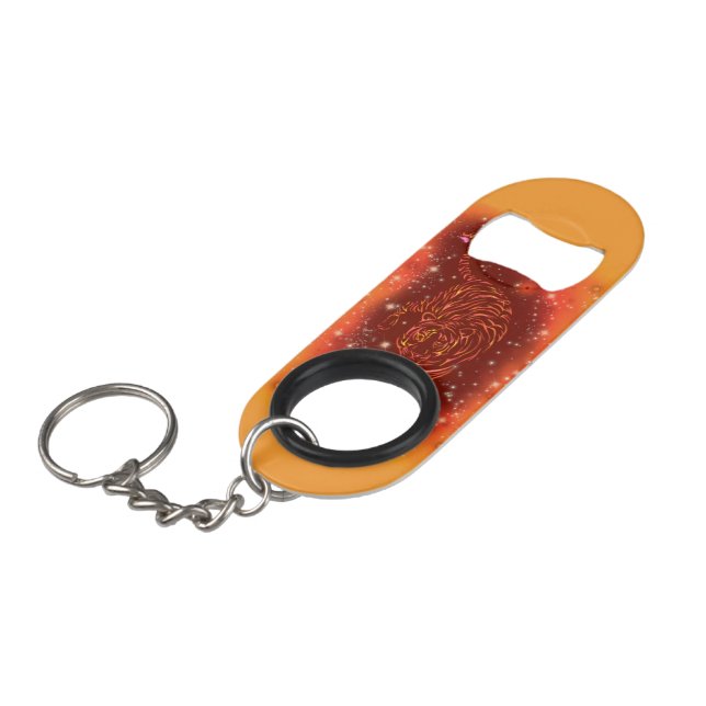 Porte-clé Décapsuleur Tigre Keychain Bottle Opener Running (Devant Angle)