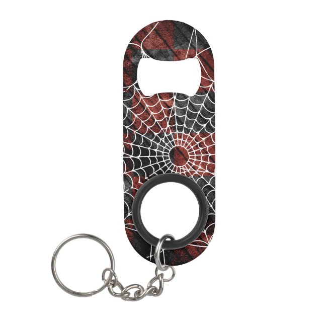 Porte-clé Décapsuleur Toile d'araignée (Devant)