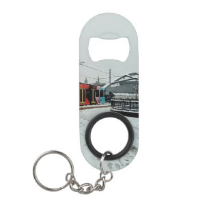 Porte-clé Décapsuleur Tramway rayé